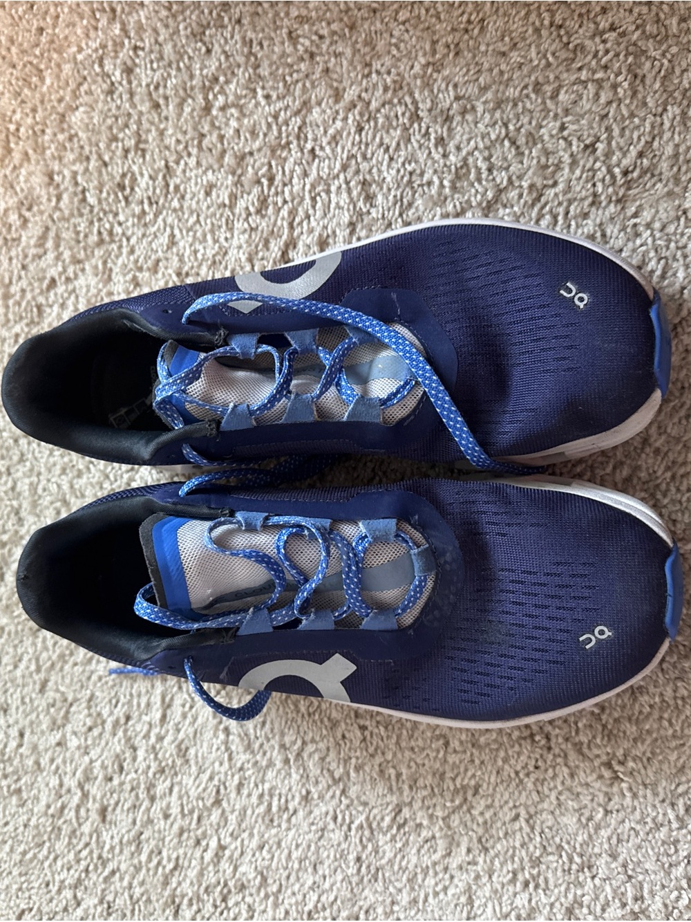 On Running CloundMonster Sneakers in Navy and White